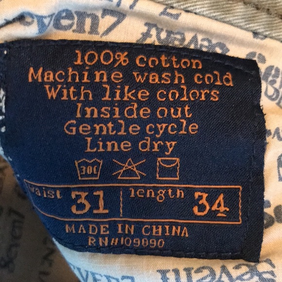 Two pairs men’s Seven 7 cargo pants 31w 34l - Picture 4 of 8